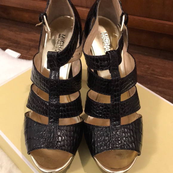 Michael Kors Camden platform shoe black size 8.5 - Picture 2 of 8